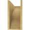 Ekena Millwork 8"W x 24"D x 16"H Classic Carmel Rough Cedar Woodgrain TimberThane Corbel, Primed Tan CORUR08X24X16CARRCPR - alternate 6